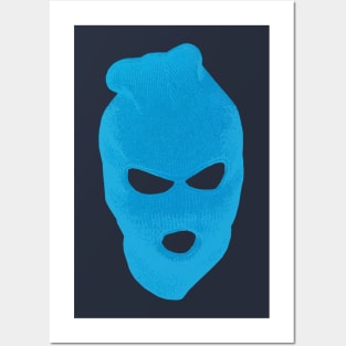 BLANK FACE BLUE Posters and Art